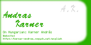 andras karner business card